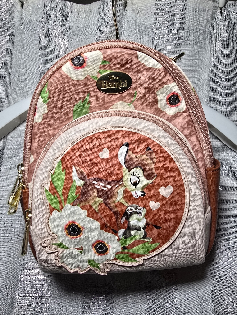 Disney Bambi - Pink Floral Mini Backpack